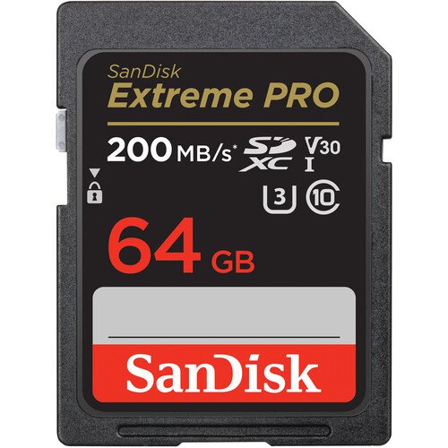 SanDisk 64GB Extreme PRO 200MB/s UHS-I SDXC Memory Card