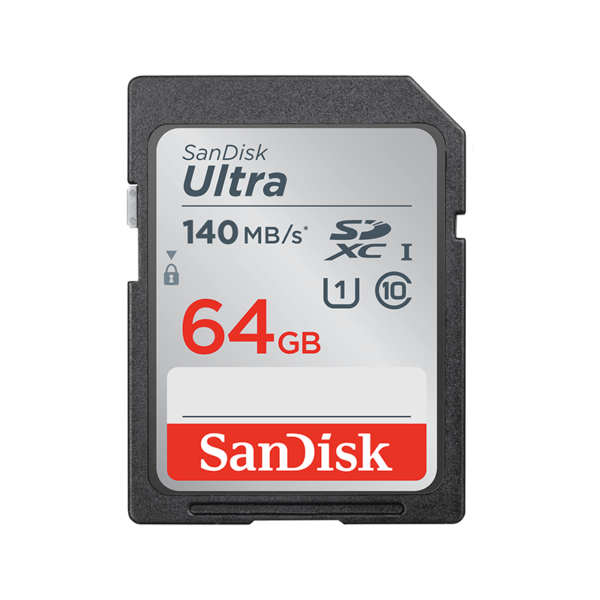 SanDisk 64GB 140MB/s Ultra UHS-I SDXC Memory Card
