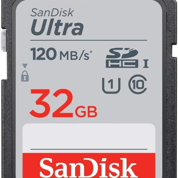 SanDisk 32GB 120MB/s Ultra UHS-I Class 10 U1 SDHC Memory Card