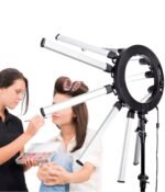 Starlight light Ring Light Photographic Lighting Dimmable 3200-5600k 12 Tubes Led Camera Photo Studio Phone Photography light Lamp Video LED Light Kit,Phone Video Shooting,Youtube,Portrait,Selfie - Image 4