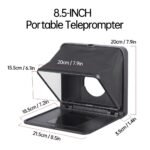 LENSGO TC7 Teleprompter for iPad Tablet Smartphone DSLR Camera w/Remote Control, APP Compatible with iOS & Android System for Online Teaching Vlogger Live Streaming Interview, Fold in One Sec - Image 3