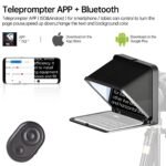 LENSGO TC7 Teleprompter for iPad Tablet Smartphone DSLR Camera w/Remote Control, APP Compatible with iOS & Android System for Online Teaching Vlogger Live Streaming Interview, Fold in One Sec - Image 5