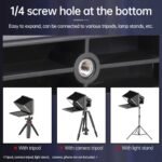 LENSGO TC7 Teleprompter for iPad Tablet Smartphone DSLR Camera w/Remote Control, APP Compatible with iOS & Android System for Online Teaching Vlogger Live Streaming Interview, Fold in One Sec - Image 7