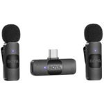 BOYA BY-V20 Ultracompact 2-Person Wireless Microphone System with USB-C Connector for Mobile Devices (2.4 GHz) - Image 3