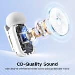 BOYA Mini 13 For ( Andriod Type C and I phone IOS ) Dual Wireless Microphone With Charging Case "White" - Image 6