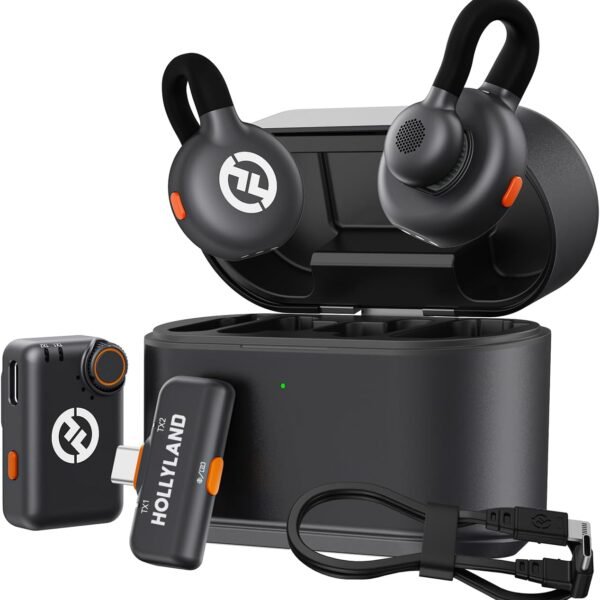 Hollyland LARK M2S Combo 2-Person Wireless Microphone System for Cameras and Mobile Devices (2.4 GHz)