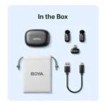 BOYA Mini 14 For Andriod Type C Dual Wireless Microphone With Charging Case - Image 3