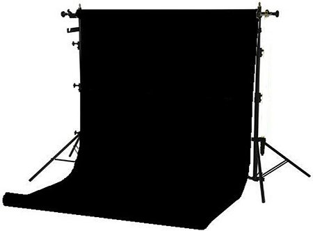Non-Reflective Paper BackDrop Black 11x2.70m