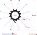 Starlight light Ring Light Photographic Lighting Dimmable 3200-5600k 12 Tubes Led Camera Photo Studio Phone Photography light Lamp Video LED Light Kit,Phone Video Shooting,Youtube,Portrait,Selfie - Image 3